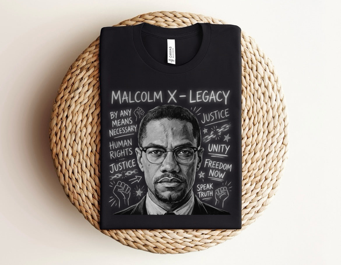 Malcolm X custom T-shirt preorder