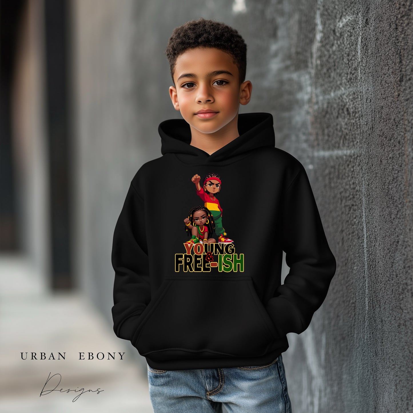 Young and Free-ish Youth hoodie