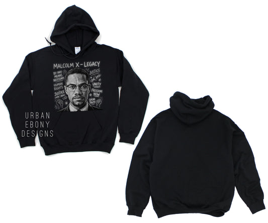 Malcolm X hoodie custom Pre order