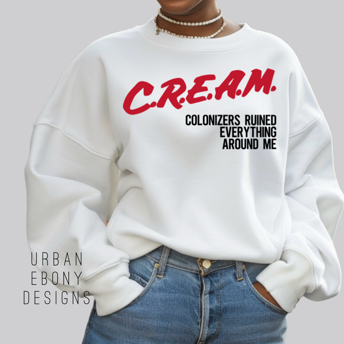Cream sweatshirt
