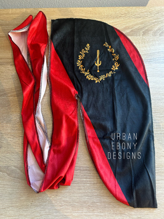 Black American heritage durag velvet