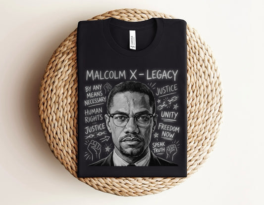 Malcolm X custom T-shirt preorder