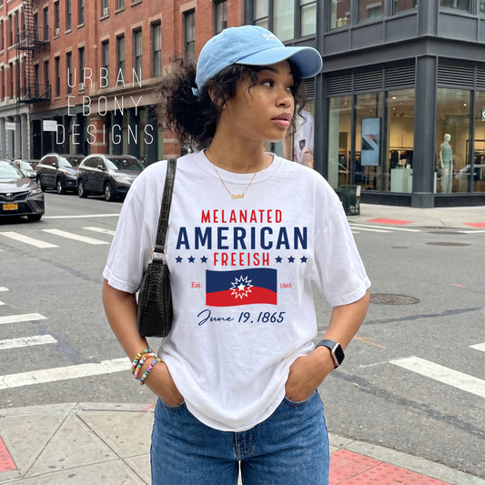 Melanated American T-shirt Pre-Order