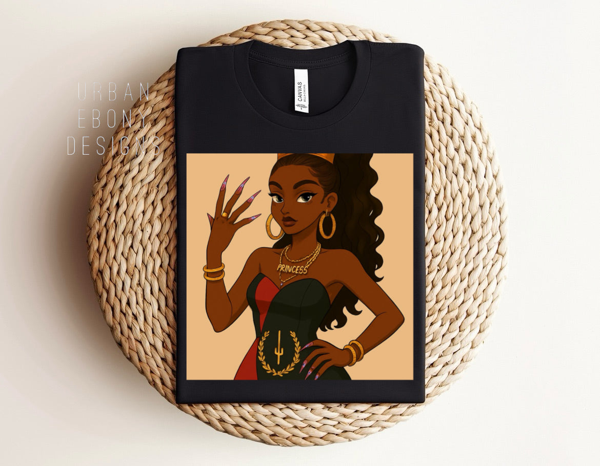 Black American heritage Comic girl T shirt