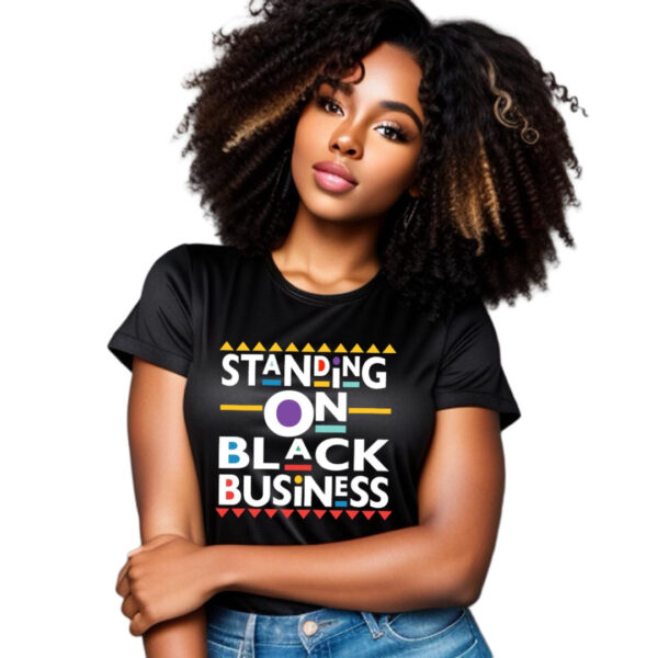 Standing On Black Business T-shirt