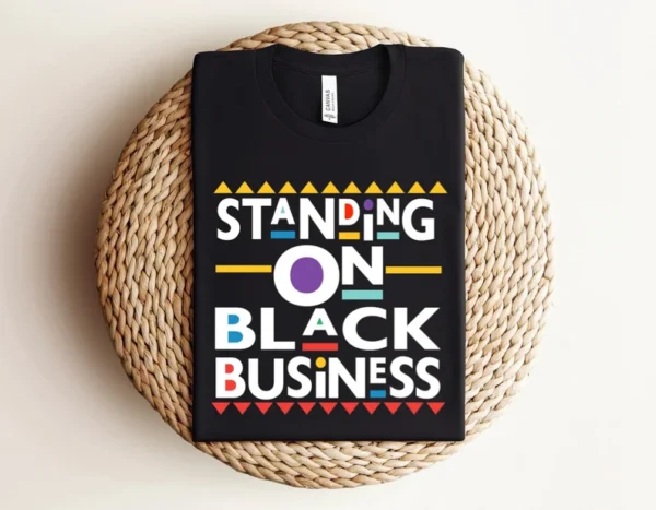 Standing On Black Business T-shirt - Image 2