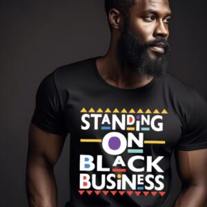 Standing On Black Business T-shirt