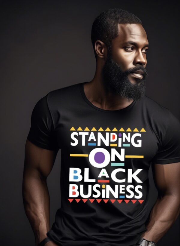 Standing On Black Business T-shirt